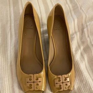Tory Burch Peeptoe Wedges
